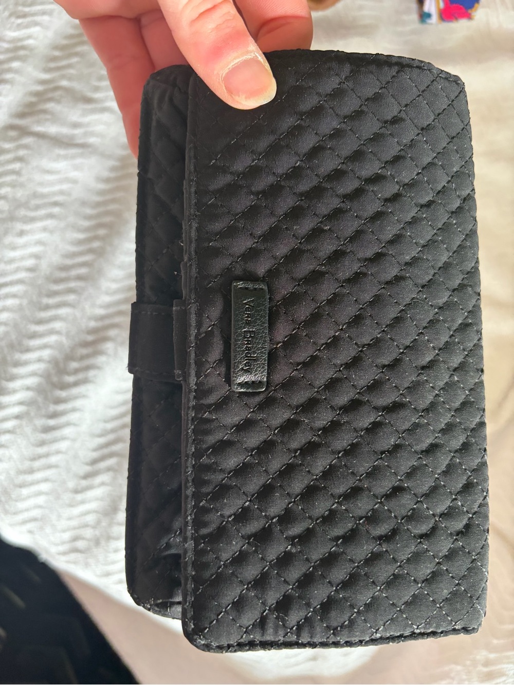 Vera Bradley Black Quilted Wallet Phone Case